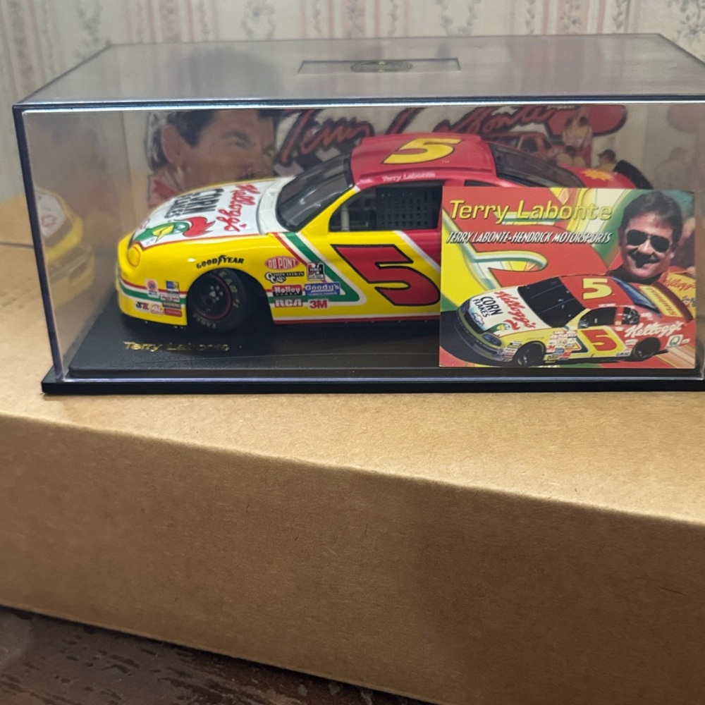 Diecast Race Car - Red and Yellow